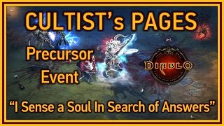 Diablo 3  Cultists Pages achievement I sense a soul in search of answers  Darkening of Tristram [upl. by Aimat260]