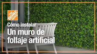 Cómo instalar un muro de follaje artificial FÁCIL y RÁPIDO  Jardín [upl. by Egreog458]