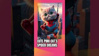 Cute Pink Cat’s Spider Dream ai aicat catvideos cat [upl. by Marylinda901]