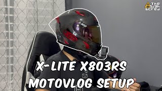 Setting up the Xlite X803RS Ultra Carbon for motovlogging and Cardo intercom [upl. by Eirelav]