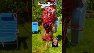 PAKAI KIPAS ANGIN DITAMAN⁉️ comedy funny prank ad amazon sponsoredbyshark [upl. by Vassell767]