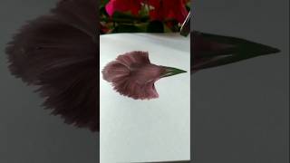 Super Easy Art🌺 🎨 One stroke flower painting shorts trending art satisfying [upl. by Haldan]