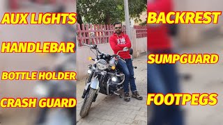 Fully Loaded Royal Enfield Super Meteor 650  Accessories  Review  Interstellar Grey [upl. by Aidahs]