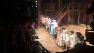 Hamilton Cast Takes First Broadway Bows [upl. by Miran]