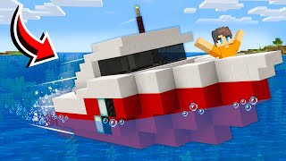 How To Build A Working Boat in Minecraft [upl. by Puglia478]