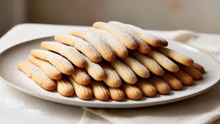 lady finger biscuits recipeHow to make delicious ladyfingers [upl. by Kimmie]