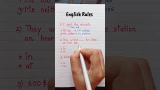 English Rules 1 💯👩‍🏫✅️ [upl. by Ennaus434]