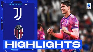 JuventusBologna 30  Juve’s strikers in full swing Goals amp Highlights  Serie A 202223 [upl. by Ellenahs]