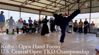 PMA Kolby Open Hand Forms at US Central Open TKD Championship 2024 [upl. by Ludly]