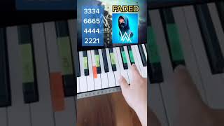 FADED  Alan Walker PIANO TUTORIAL EASY Piano Fácil Con Números [upl. by Adneral]