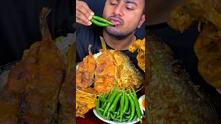 Very Spicy Green Chilli Eating mukbang asmr shortvideo reelsvideo eating viralvideo food [upl. by Frederich]