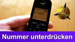 Telefon Anzeige Nummer  Telefonnummer unterdrücken [upl. by Varion]