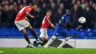 Rashford Free Kick Goal vs Chelsea  Carabao Cup 201920 [upl. by Naziaf]