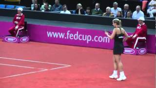 Sabine Lisicki vs Christina McHale FED CUP  Porsche Tennis Grand Prix 2011 [upl. by Siuoleoj994]