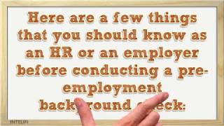 Preemployment Background Check Guidelines to Follow [upl. by Sorodoeht783]