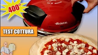 Cottura Pizza con Fornetto Ariete 909 modificato con biscotto Fiesoli e staratura termostato 400° [upl. by Rush]