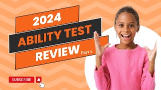 2024 Ability Test REVIEW Part 1 [upl. by Glendon]