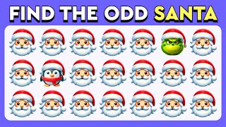 Find the ODD One Out  Christmas Edition 🎄🎅⛄️  Easy Medium Hard Levels [upl. by Fleischer]