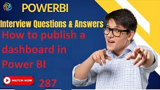 How to publish a dashboard in Power BI Power BI interview questions and answers [upl. by Maura892]