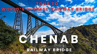 Chenab Railway Bridge A SkyHigh Engineering Marvel  chenabbridge irctc indianrailways [upl. by Harmaning]