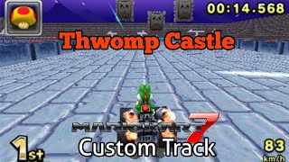 Old Version Mario Kart 7 Custom Track Thwomp Castle [upl. by Mike]