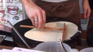 French Street Food in Hong Kong Crepes Made by a Frenchman in Cheung Chau [upl. by Nynahs]