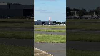 Learjet 45 Landing Runway 03 London Biggin Hill aviation learjet [upl. by Richlad]