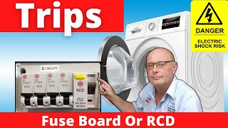 Washing machine trips electric fuse board Breaker or RCD [upl. by Shaya820]