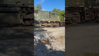 Canadian Pacific 7020 Army Temperate Regions Heritage Unit on the NS Loveridge Secondary ns train [upl. by Tail]