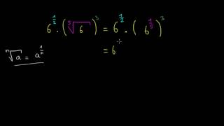 Calculer le produit dune puissance fractionnaire et du cube dune racine cinquième [upl. by Ellersick]