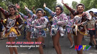 Bolivian Folk DancersPalisades 4th of July Parade 2019  Washington DC [upl. by Raskin]