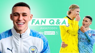 Phil Foden reveals what he REALLY said to Erling Haaland  Fan QampA with Phil Foden AskFoden [upl. by Savdeep]