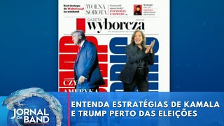 Entenda as estratégias de Kamala e Trump na reta final das eleições  Jornal da Band [upl. by Ledah]