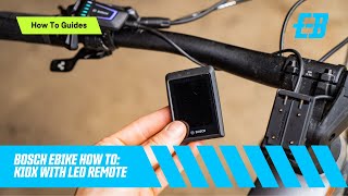 Bosch EBike How to use Kiox 300 with LED Remote [upl. by Berthe]