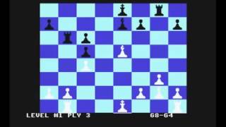 C64 Chess  Sargon 2 with black  Opening Sicilian Defence Alapin Variation [upl. by Rolf]