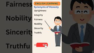 English Learning Synonyms of Honesty Integrity Morality Sincerity Truthfulness Pronunciation shorts [upl. by Sydel381]