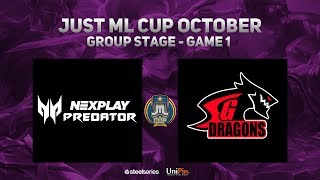 Just ML Cup October Day 6 NXP Predator AE vs SGD Omega Game 1 BO3  Just ML Mobile Legends [upl. by Leagiba]