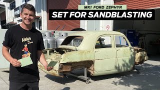 All set for Sandblasting  Mk1 Ford Zephyr Restoration [upl. by Etram502]