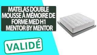 Avis Matelas Double Mousse à mémoire de Forme Med H1 Mentor [upl. by Jaala]