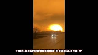 Ukraine War  Thermobar explosion Ukraine TOS 1 BLAST IN CHERKASY [upl. by Aveline]