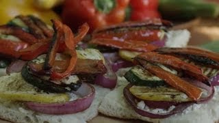 How to Make Grilled Veggie Sandwiches  Sandwich Recipe  Allrecipescom [upl. by Ydroj]