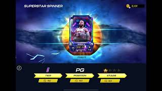 Getting 1 star Antimatter Gamers Damian Lillard from Superstar Spinner in NBA2K Mobile [upl. by Deys]