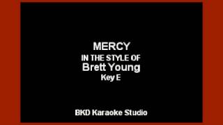 Brett Young  Mercy Karaoke with Lyrics [upl. by Montague]