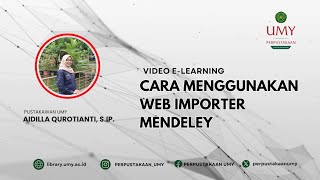 Cara Menggunakan Web Importer Mendeley [upl. by Surtemed296]