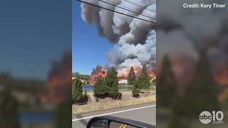 Video  Fire crews battling Mill Fire in Siskiyou County near Weed [upl. by Eiramanad]