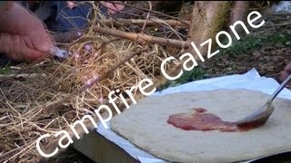 Campfire Calzone Pizza [upl. by Elleinad609]