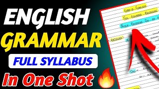 Class 10 Complete ENGLISH GRAMMAR  Tenses Modals Reported Speech Subject Verb Agreement [upl. by Droffig]