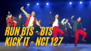 LIVE Run BTS  Kick It Original Choreography  Performance in Montreal EAST2WEST [upl. by Ttezil]