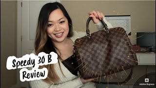 Pt 1 Louis Vuitton Speedy 30 B Review  MOD Shots [upl. by Aerdied]