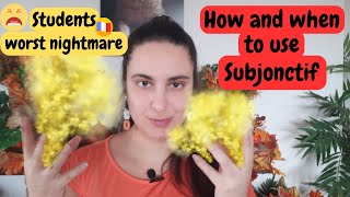 HOW AND WHEN TO USE THE SUBJONCTIF IN FRENCH  frenchlesson [upl. by Lukas]